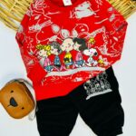 بلوز شلوار خانواده اسنوپی کد 457