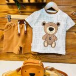 تیشرت شلوارک خرس و حروف کد 310