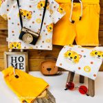 تیشرت شلوارک ببر زرد کد 255