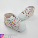 پاپوش نوزادی گلدار