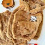 هودی شلوار پشمکی کد 411