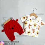 تیشرت شلوارک پو قرمزی