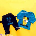 بلوز شلوار میکی موس آبی