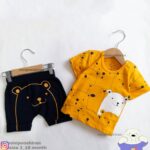 تیشرت شلوارک خرس نارنجی