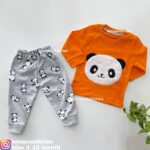 بلوز شلوار پاندا نارنجی