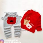 بلوز شلوار خرس قرمز