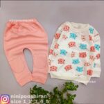 بلوز شلوار پیشی صورتی