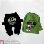 بلوز شلوار سگ نگهبان سبز