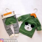 بلوز شلوار خرس سبز