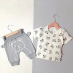 تیشرت شلوارک خرس طوسی