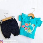 تیشرت شلوارک گل و دایناسور