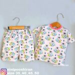 تیشرت شلوارک گور خر صورتی