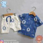 تیشرت شلوارک جنگل آبی