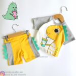 تیشرت شلوارک دایناسور شیرخوار کد 307