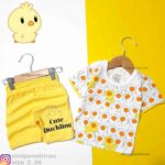 تیشرت شلوارک اردک نوک طلایی