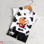 تیشرت شلوارک گاو خالخالی