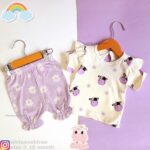 تیشرت شلوارک گاو گل گلی