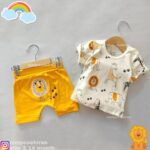 تیشرت شلوارک شیر و زرافه