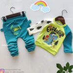 بلوز شلوار دایناسور جنگلی