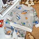 بلوز شلوار کرکی تراکتور دایناسور کد 476