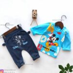 بلوز شلوار میکی موس آبی