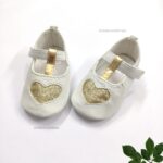 پاپوش نوزادی قلب طلایی