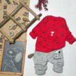 بلوز شلوار اسنوپی قرمز کد 151