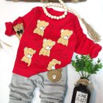 بلوز شلوار خرس پنج قلو کد ۱۰۱