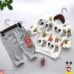 بلوز شلوار میکی موس و هاپو کد ۱۰۲