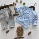 بلوز شلوار خرس آبی کد ۱۳۴