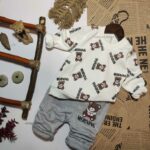 بلوز شلوار تدی سفید کد 146