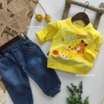 بلوز شلوار گربه و زرافه کد 149