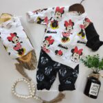 بلوز شلوار مینی موس پاپیونی کد 157