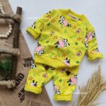 بلوز شلوار گاو زرد کد 194