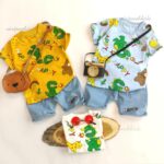 تیشرت شلوارک حیوانات خوشحال کد 214