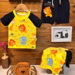 تیشرت شلوارک فیل و زرافه کد 285