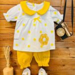 تیشرت شلوارک گل بابونه کد 316