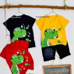 تیشرت شلوارک دایناسور غواص کد 346