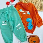 بلوز شلوار دایناسور فانتزی کد 395