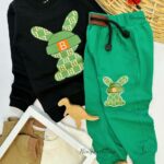 بلوز شلوار خرگوش کلاه دار کد 465