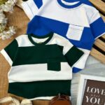 تیشرت تک جیب دار راه راه کد 584