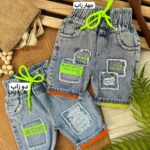 شلوارک جین زاپ دار کد 650