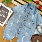 سرهمی جین کوتاه زاپ دار کد 678