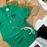 تیشرت شلوارک موسلین نخل کد 680