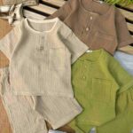 تیشرت شلوارک موسلین رنگی کد 695