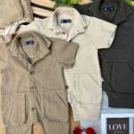 سرهمی کتان جیب دار کد 696