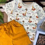 تیشرت شلوارک زرافه کد 712