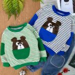 بلوز شلوار راه راه خرسی (وارداتی) کد 720