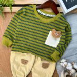 بلوز شلوار تدی عروسکی راه راه(وارداتی ) کد 727