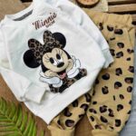 بلوز شلوار میکی پلنگی کد 743